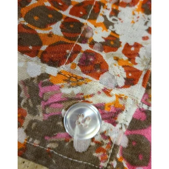 Lot of 2 Christopher Banks Sz M Button Up Jacket Blazer Pink Floral Lightweight - Picture 16 of 16